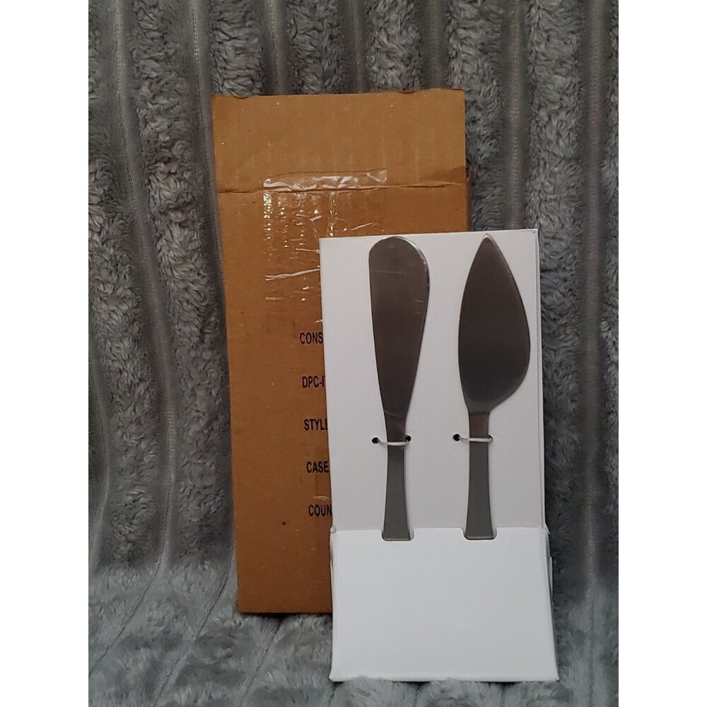 NIP Set Of 6 Threshold Stainless Steel Cheese Knife & Spreader Set